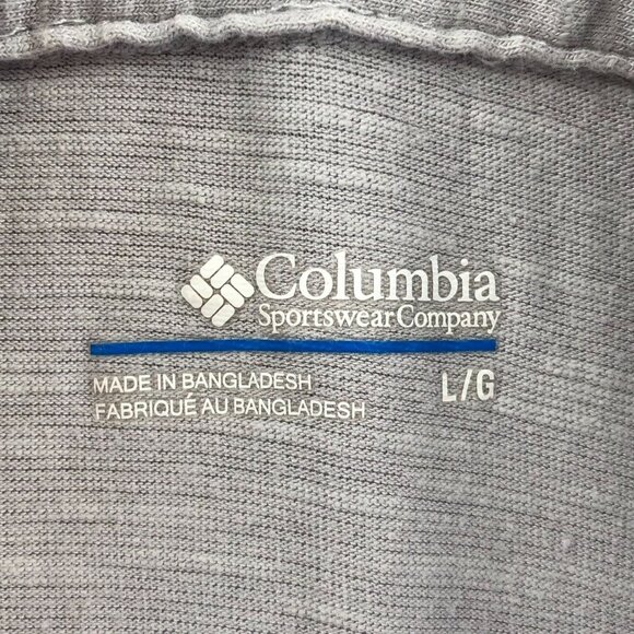 Columbia Womens Polo Shirt Large Short Sleeve Gray Athleisure Casual Classic - Picture 3 of 12